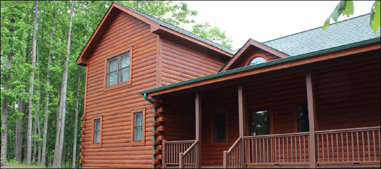 Log Home Staining in Hanover County, Virginia