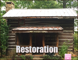 Historic Log Cabin Restoration  Hanover County, Virginia
