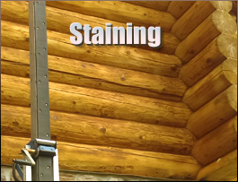  Hanover County, Virginia Log Home Staining